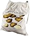Kovot Set of 3 Cotton Muslin Produce Bags (Onions, Potatoes, and Small Mushrooms) - Machine Washable