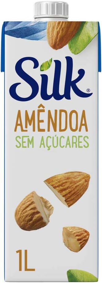 Bebida Vegetal Silk Amêndoa Sem Açúcar 1L