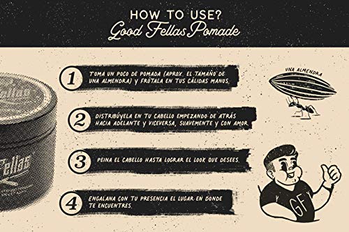 GoodFellas Pomada para Cabello de Fijación Fuerte Strong Pomade con Base de Agua 140gr