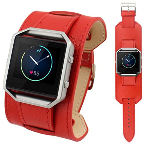 Fitbit Blaze Accessories, Ikevan Â® Fashion Wrist Band Strap For Fitbit Blaze Activity Tracker watch (Red)