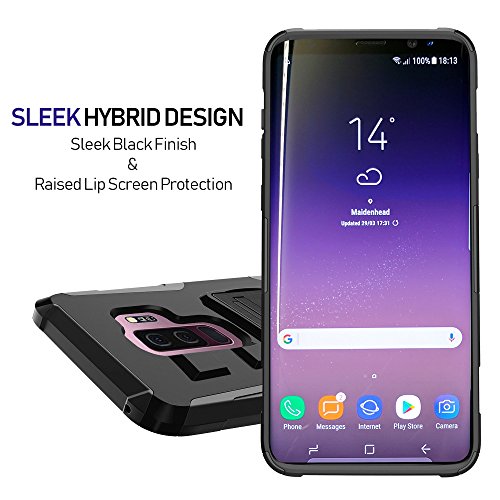 image for MINITURTLE Case Compatible w/ Samsung Galaxy S9 Plus [Holster Case w/ 