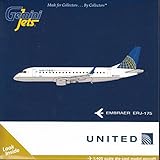 GeminiJets GEMGJ1728 1:400 United Express ERJ-175 Reg #N163SY (pre-painted/pre-built)