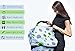 Unisex Baby Car Seat Canopy by LoCo&MaCo Breathable Nursing Cover for Optimal Protection & Privacy with Matching Drawstring Storage Bag + Absorbent Bandana Drool Bib for Infants and Toddlers