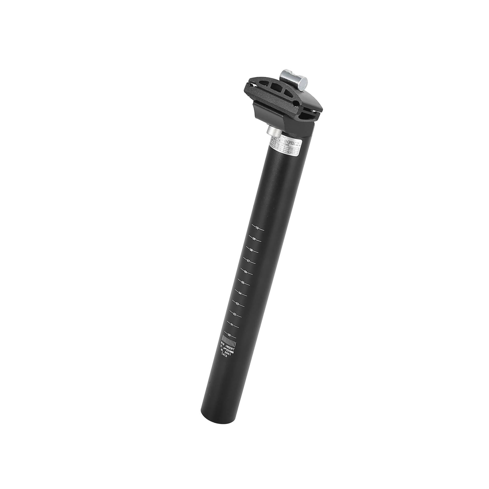 Hihaha 31.6x300mm Bicycle Seat Post Aluminum Alloy Adjustable with Clamp Durable Material