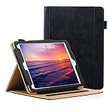 iPad 9.7 Case,iPad 2018 / 2017 Case,iPad 6th / 5th Generation Case - [Corner Protection] Stand Folio Cover Case with Auto Wake / Sleep for Apple iPad 9.7 inch,iPad Air 2 / iPad Air,Black
