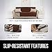 Gorilla Grip Original Slip Resistant X-Large Oversized Sofa Protector, Seat Width to 78 Inch, Patent Pending Suede-Like Furniture Slipcover, 2 Inch Straps, Couch Slip Cover for Dogs, Sofa, Navy Blue