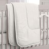 Carousel Designs Ivory Linen Crib Comforter