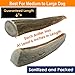 Deluxe Naturals 2 x 1-LB Large Whole Elk Antler Dog Chews (6 to 9+ in) – Long Lasting Natural Dog Bones for Medium & Large Dogs 30-80 lbs, Aggressive Chewers, Teeth Cleaning, No Rawhide