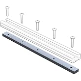 YakAttack Fullback Backing Plate for GT90 Series GearTrac, 8" | .25" Anodized Aluminum | Replaces Nuts &amp; Washers | Supports GT90 GTSL90 &amp; GTTL90 | Inside-Hull Installation