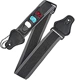Guitar Strap With 3 Pick Holders For