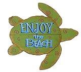 Enjoy the Beach Wood Sea Turtle Plaque