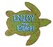 Enjoy the Beach Wood Sea Turtle Plaque