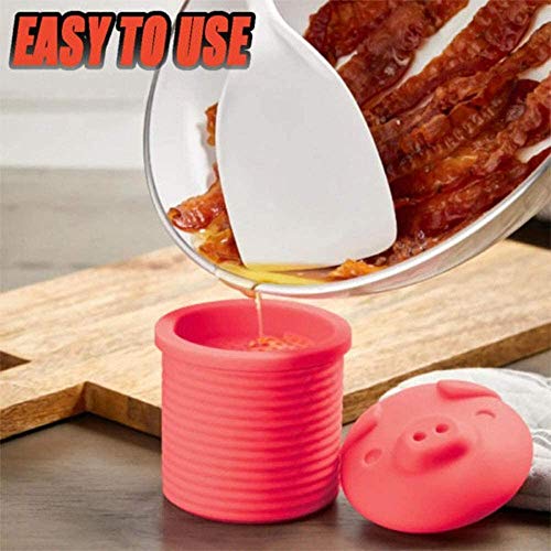 Bacon Grease Container Bacon Silicone Grease Container with Strainer