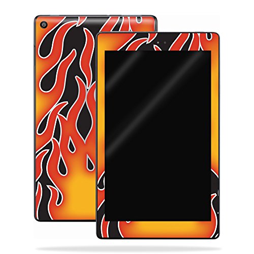 MightySkins Skin Compatible with Amazon Kindle Fire HD 8 (2017) - Hot Flames |…