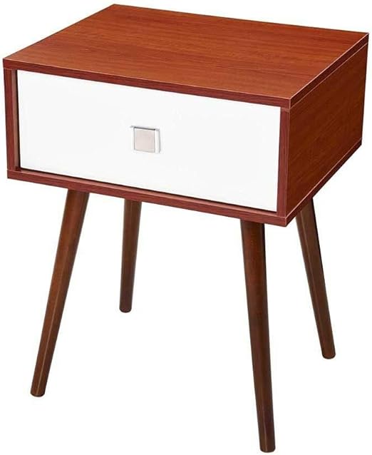 Amazon Com Brown Drawer Vintage Style End Table Storage Display Shelf Nightstand Bedroom Side Display Multi Function Sofa Side Organizer Unit Accent Display Bedside U S Stock Kitchen Dining