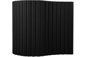 Versare VersiPanel Acoustical Partition Wall - Sound Panel Classroom Office Room Divider, Flexible Arrangement, Easy Roll-up Storage (Black, 8' Wide x 6'6" Tall)