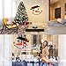 PAMASE Snowman Face Christmas Garage Door Decoration- DIY Snowman Non-Woven Archway Door Decoration with Hat Bow Eyes Nose Teeth for Window Car Decor