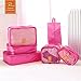 6 Set Packing Cubes / Travel Cubes - Travel Organizers with Shoes Bag