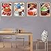 4 Pack 5D DIY Diamond Art Painting Kit Cupcake Dessert Full Drill by Number Kits, Coffee Afternoon Tea Sweets Paint with Diamonds Craft Embroidery Rhinestone Dining Decor (35x25 cm)