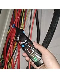 Bside - Comprobador de voltaje sin contacto, detector eléctrico inductivo, enchufe de alimentación, voltaje de CA 12 V-1000 V, NCV, comprobador de cable en vivo, Dual Mode Voltage Tester