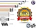 Bison Gear Premium Bungee Cords with Hooks - UV Resistant Heavy Duty Cords with Non-Scratch Hooks, Including Mini Cords, Tarp Clips and Bungee Ties, Multi Use (28 Piece Set)