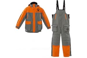 Nordic Legend Aurora Series Ice Fishing Suit, Insulated Bibs and Jacket, Waterproof Gear for Ice Fishing and Snowmobiling