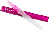 G.Liane Crystal Glass Nail File Double Sided with Case Rainbow Pink view 9