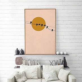 Framed Nordic Abstract Home Artwork for Living Room Bedroom