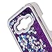 Galaxy Core Prime Case,NSSTAR Galaxy Core Prime [Liquid] [Glitter] Case,Creative Design Flowing Liquid Floating Bling Glitter Sparkle Stars Clear Hard Case for Samsung Galaxy Core Prime G360(Purple)