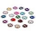 GCIYAEN 20pcs Mixed Color Faux Pearl Button 15mm Flatback Embellishment