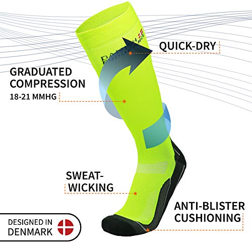 Graduated Compression Socks (Yellow 1 Pair, US Women 8-10//US Men 6.5-8.5) - Thumbnail 3