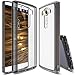 Ringke Fusion Compatible with LG V10 Case Crystal Clear PC Back TPU Bumper with Screen Protector Drop Protection, Shock Absorption Technology for LG V10 - Smoke Black