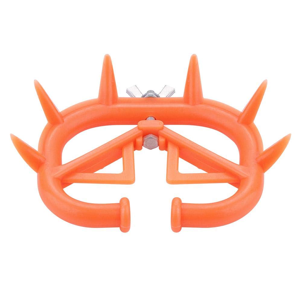 6pcs cow nose ring, livestock farm animal weaning tool red plastic weaning calf livestock equipment prevents sucking