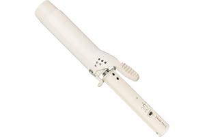 VODANA Professional GlamWave Ceramic Curling Iron, Long-Lasting Natural Curls, Instant Heat, Hair Curler, Curling Wand, Available in USA (1.4 inch, Ivory)