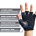 Harbinger Women's Power Weightlifting Gloves with StretchBack Mesh and Leather Palm (Pair) (2017 Model)