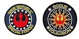 Blue Heron Star Wars The New Republic and Rogue Squadron (2-Pack) Embroidered Iron/Sew-on Applique Patches