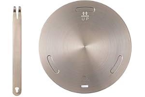 Heat Diffuser Plate, 6.3inch Stainless Steel Cooking Induction Adapter Plate for Electric Gas Glass Cooktop, Induction Cookto