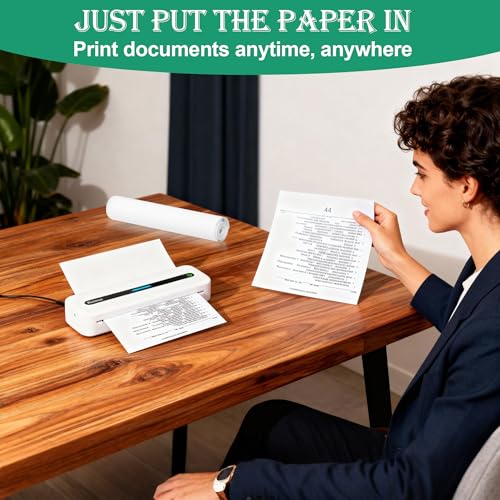 (5 Rolls) A4 Thermal Printer Paper (Approximately 116 Sheets), Folding Thermal Paper, Compatible with Most Thermal Printers, BPA-Free, Suitable for Documents, Websites and Photos