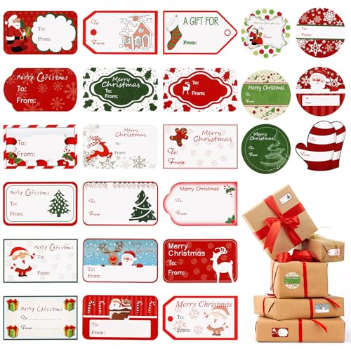 Christmas Self Adhesive Gift Tags