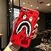 Kplvet iPhone 8 Plus 7 Plus Case,Non Slip Ultra Soft Embossed Craft Non Faded Durable Coloring Top Grip Feel Slim Thin 5.5 iPhone 7p 8p Case,Street Fashion Trend Protective Phone Cover (Red ShaYu)