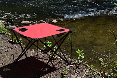 APAK GOODS Cardinal Red Folding Table