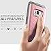 Clayco Case for Samsung Galaxy S8 Plus, [Hera Series] Full-Body Rugged Case with Built-in Screen Protector for Samsung Galaxy S8 Plus (2017 Release) (Rosegold)