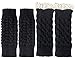 Justay Women's Knit Confetti Cable Headband, B-2 Pairs (Black), One Size