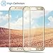 Ness-shop - Galaxy S7 Edge Screen Protector, S7 Edge Tempered Glass Full Coverage 3D Curved High Definition Ultra Clear Film Anti-Bubble Screen Protector for Samsung Galaxy S7 Edge – Gold
