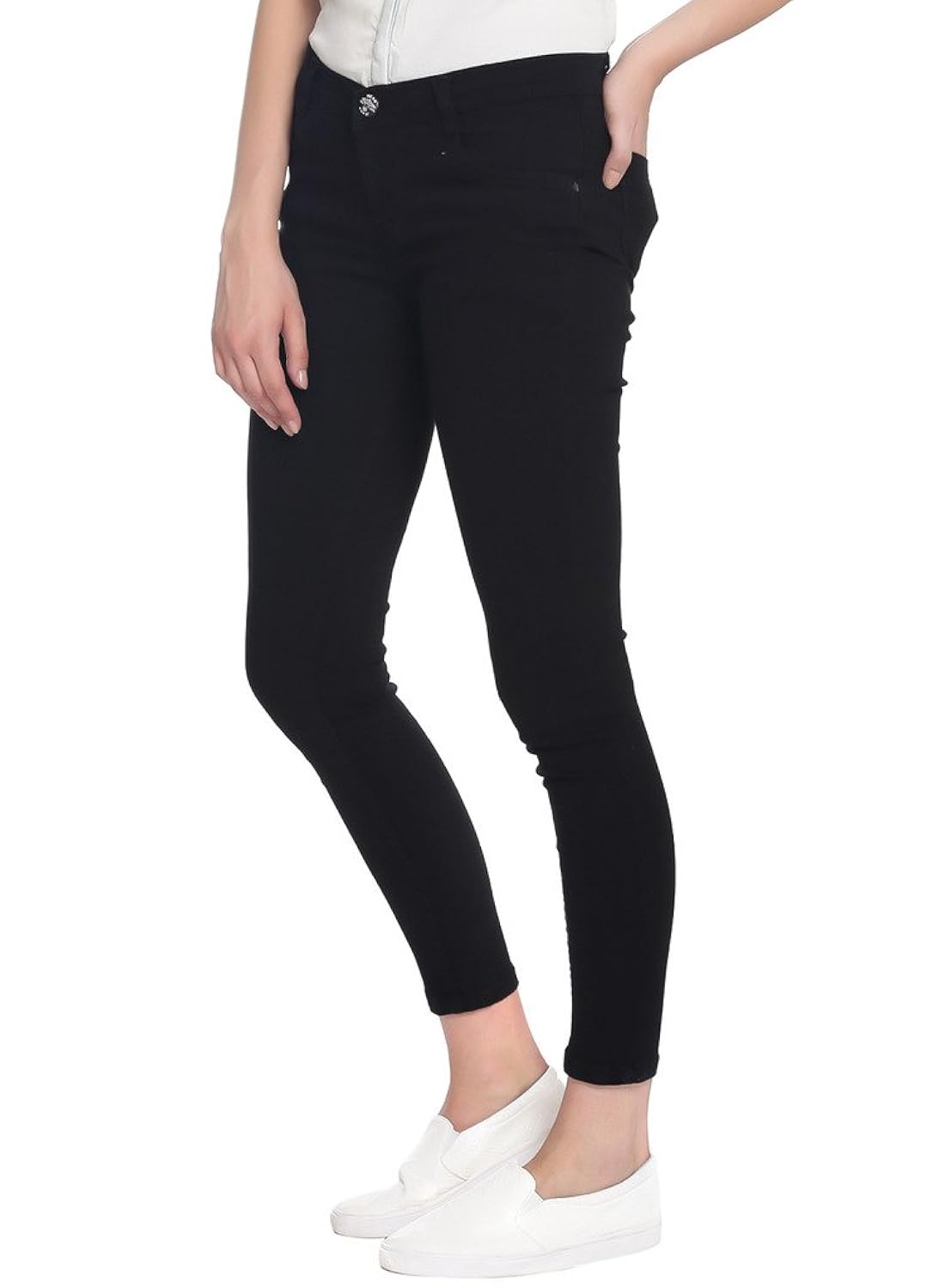 broadstar women denim black jeans