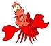 Little Mermaid Sebastian 4"x5" Vinyl Decal Sticker Kids Cartoon