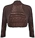 PurpleHanger Women's Shrug Bolero Cropped Open Cardigan Top