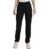 Hiking Pants for Women Lightweight Quick Dry - Water Resistant Cargo Work Pants with 5 Pockets for Camping, Travel & Outdoor