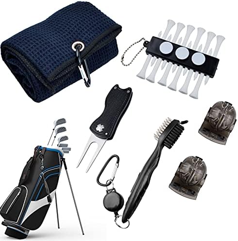 5 Pack Golf Club Cleaning Kit – Golf Towel, Golf Club Brush, Foldable Divot Repair Tool with Ball Marker, Golf Ball Marker and Golf Tee Holder – Golf Accessories Golf Tool 5 Pack Golf Club Cleaning Kit – Golf Towel, Golf Club Brush, Foldable Divot Repair Tool with Ball Marker, Golf Ball Marker and Golf Tee Holder – Golf Accessories Golf Tool