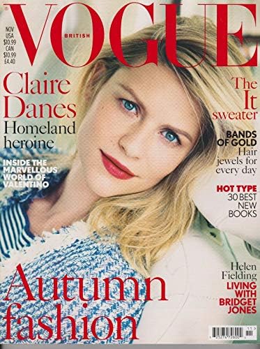 Vogue Uk British Magazine Nov 2013 Claire Danes Homeland Heroine Autumn Fashion Vogue British Amazon Com Books